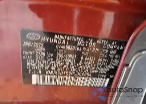 2023 Genesis Gv60 Performance z USA, uszkodzony, nr VIN KMUKEDTB2PU004954